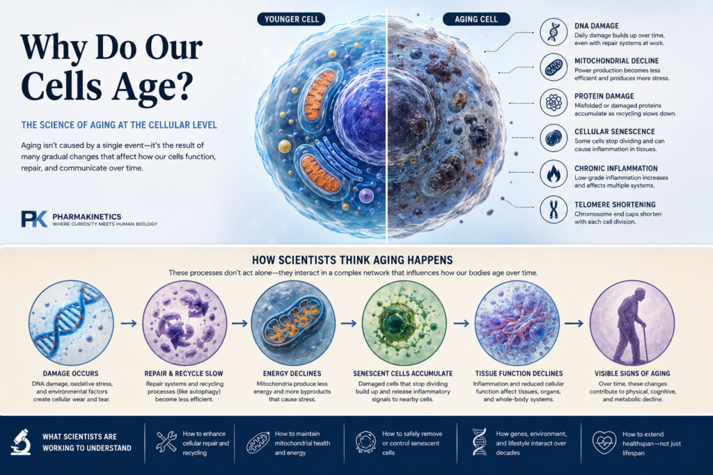 Why Do Our Cells Age? What Science Has Discovered About Growing Older.